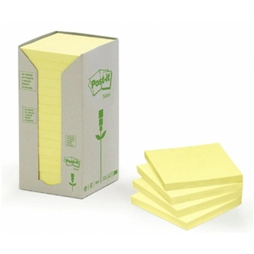 BLOCZKI SAMOPRZYLEPNE EKOLOGICZNE POST-IT ŻÓŁTE