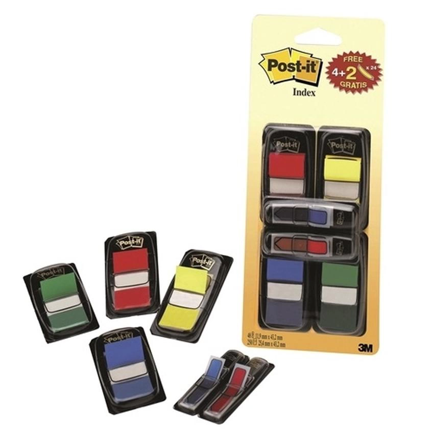 SAMOPRZYLEPNE ZAKŁADKI INDEKSUJĄCE POST-IT STANDARDOWE - ZESTAW