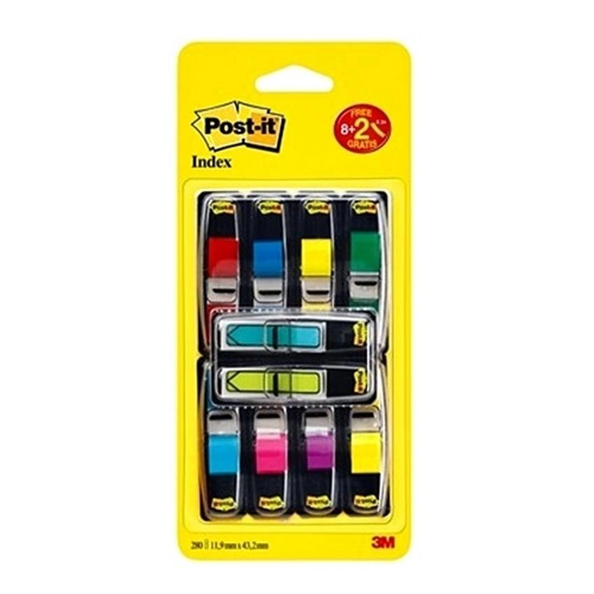 SAMOPRZYLEPNE ZAKŁADKI INDEKSUJĄCE POST-IT WĄSKIE - ZESTAW