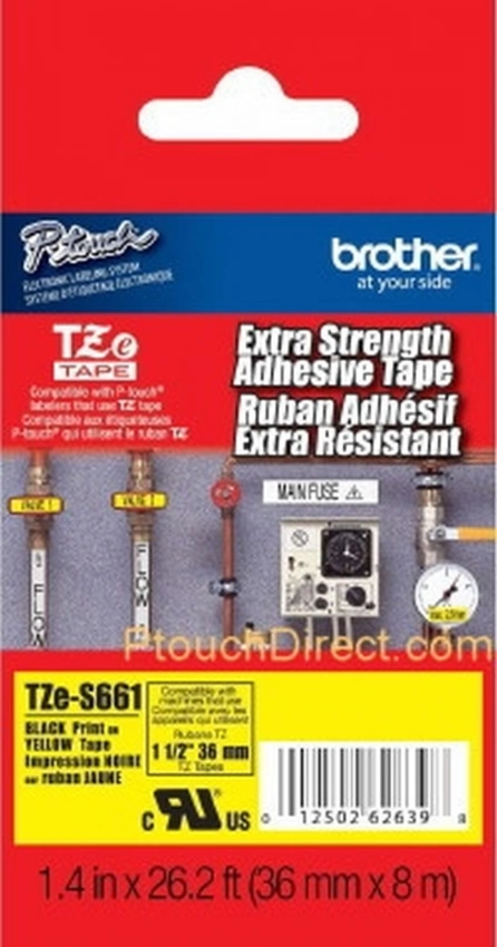 Etykiety laminowane Brother TZS661