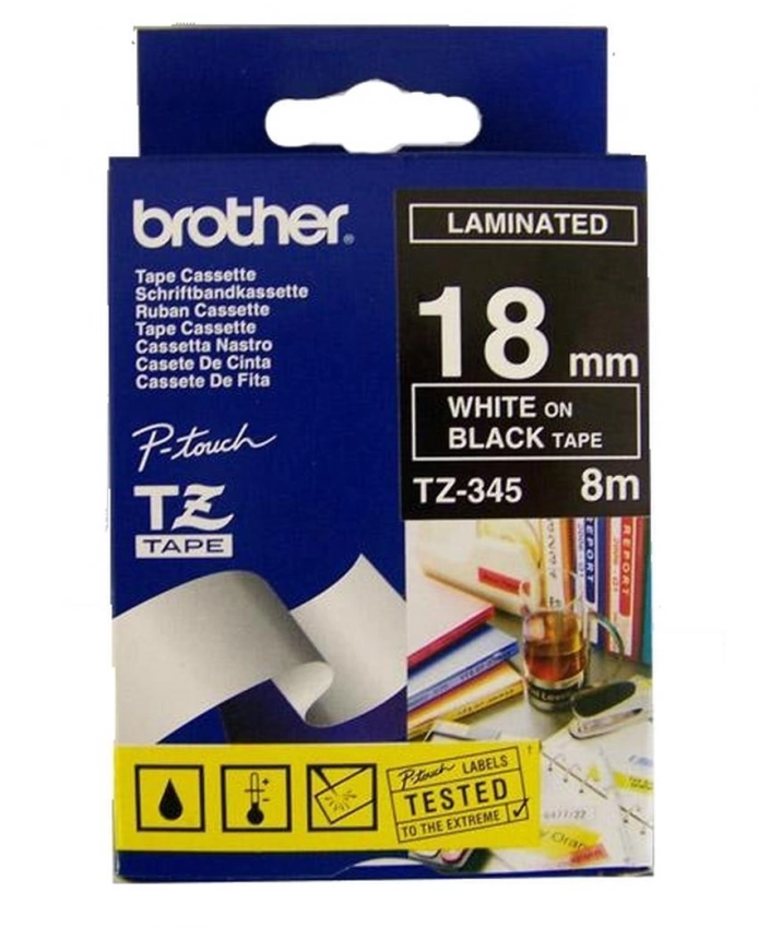 Etykiety laminowane Brother TZ345