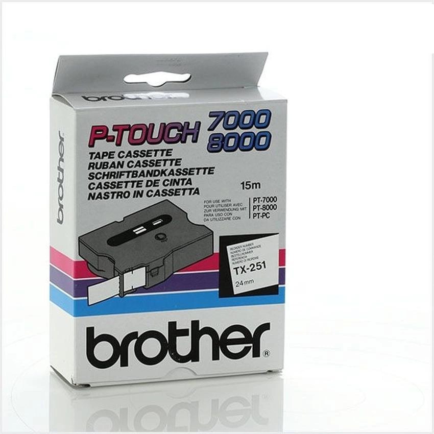 Etykiety laminowane Brother TX251