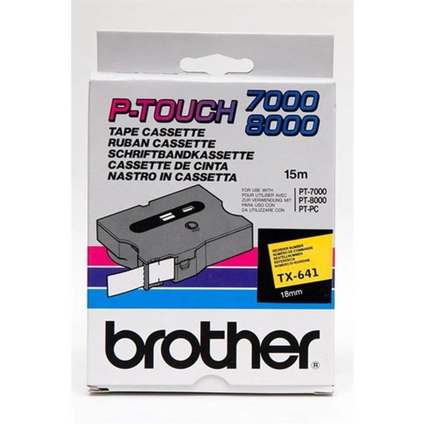 Etykiety laminowane Brother TX641