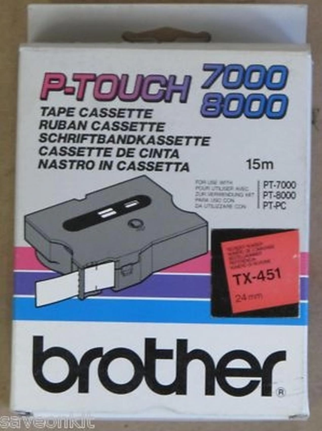 Etykiety laminowane Brother TX451