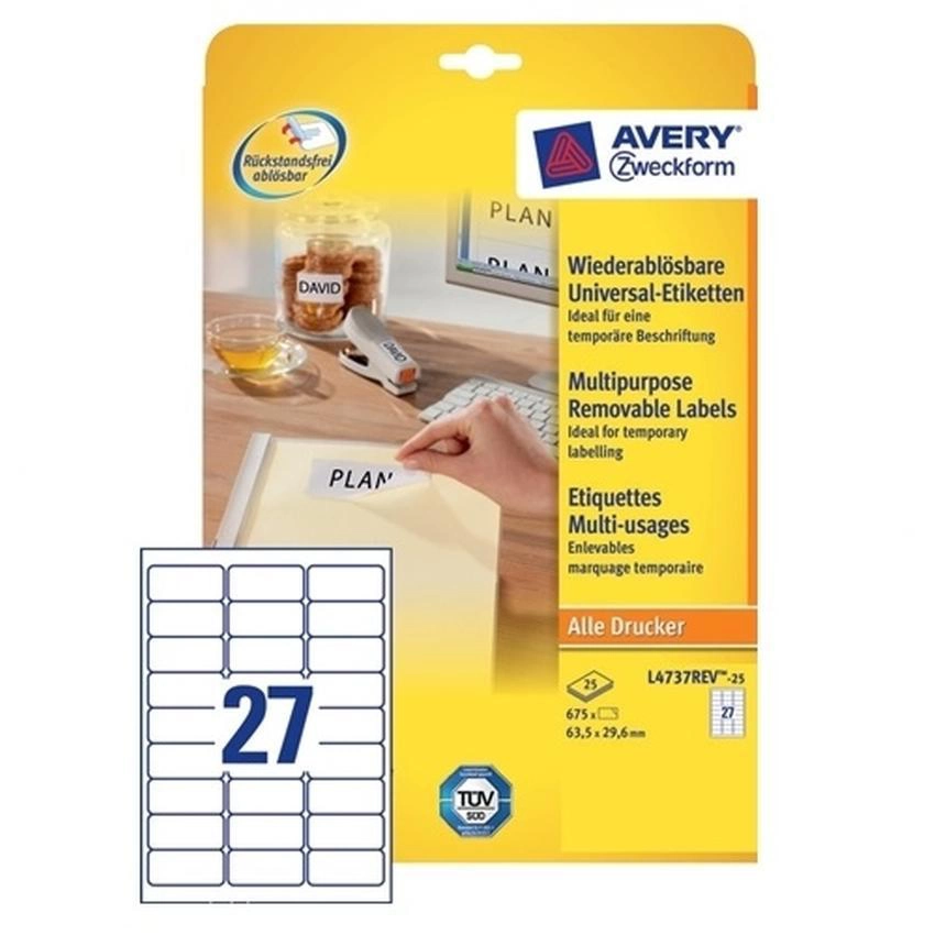 ETYKIETY USUWALNE STICK&LIFT