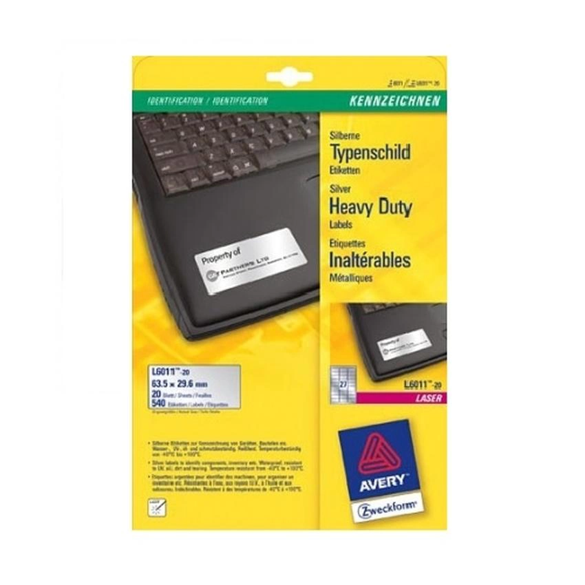 ETYKIETY ZNAMIONOWE SREBRNE