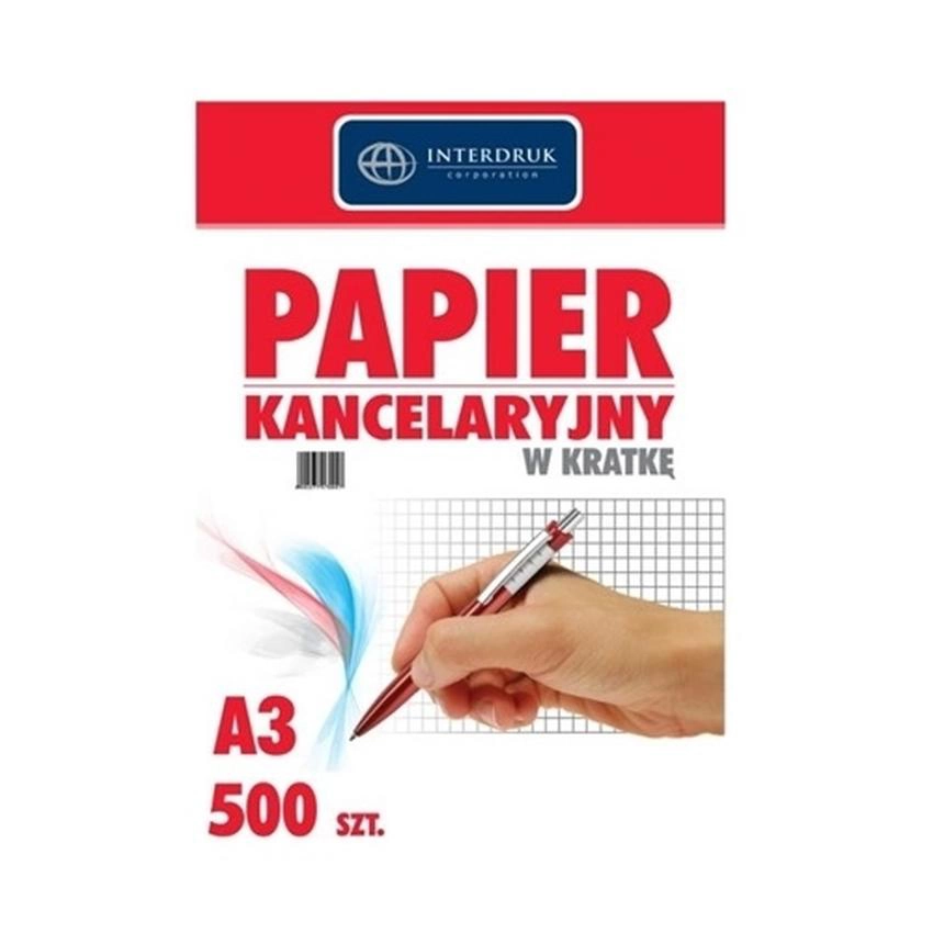 PAPIER KANCELARYJNY - PODANIOWY A3 KRATKA