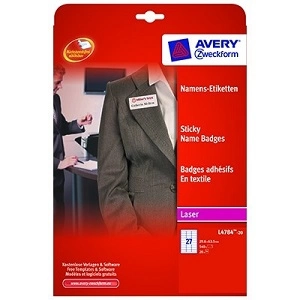 SAMOPRZYLEPNE IDENTYFIKATORY IMIENNE AVERY ZWECKFORM