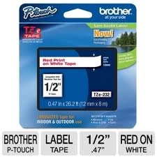 Etykiety laminowane Brother TZE232