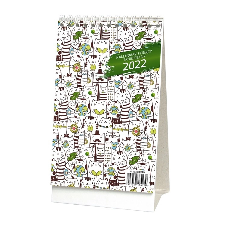 KALENDARZ STOJĄCY PIONOWY TRÓJDZIELNY