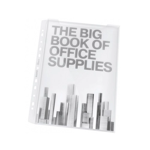 KOSZULKA NA KATALOGI Z KLAPKĄ A4 LEITZ Z HARMONIJKOWYM BRZEGIEM 