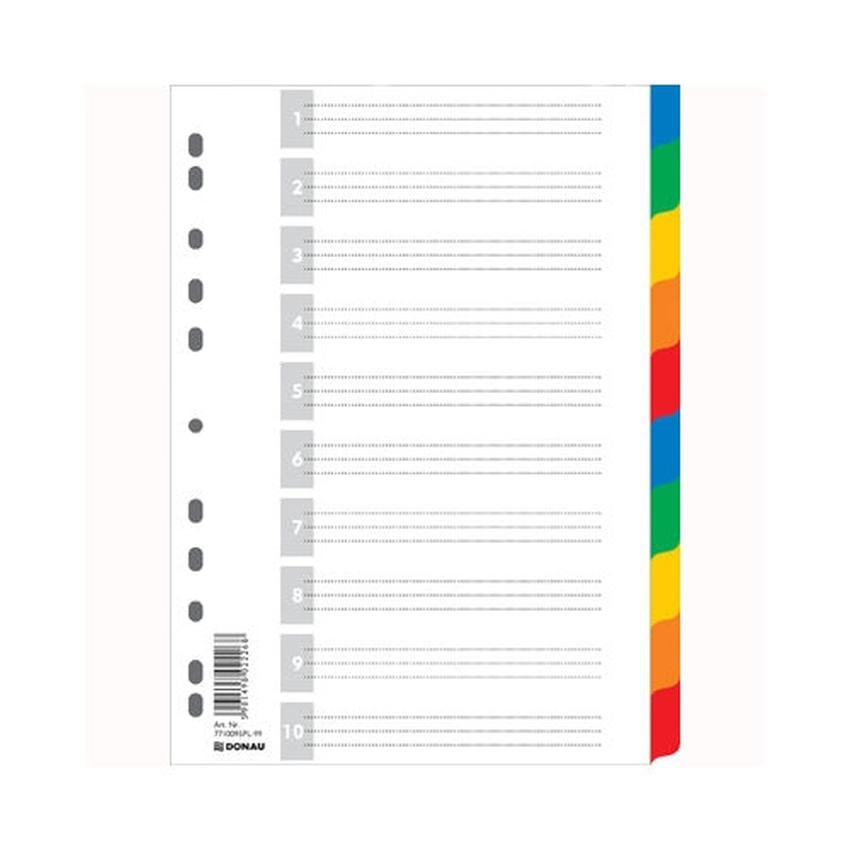 PRZEKŁADKI PLASTIKOWE A4 DONAU
