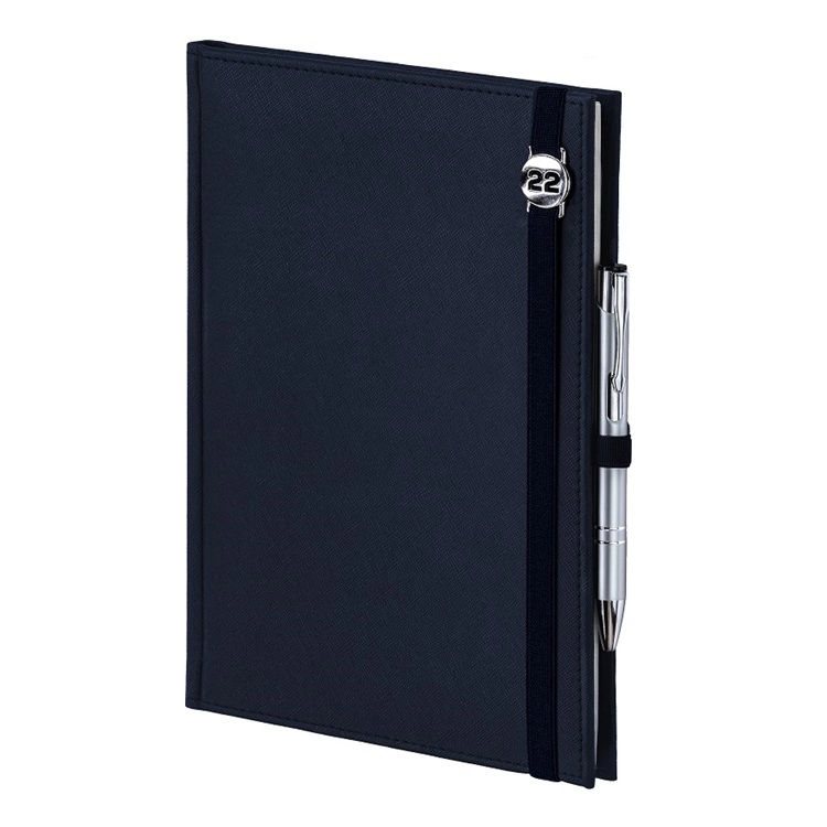 KALENDARZ A4 CROSS Z GUMKĄ Z AŻUROWĄ DATÓWKĄ UKŁAD DZIENNY