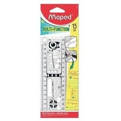 Linijka GEONotes 15cm MAPED, 250x10, wielofunkcyjna