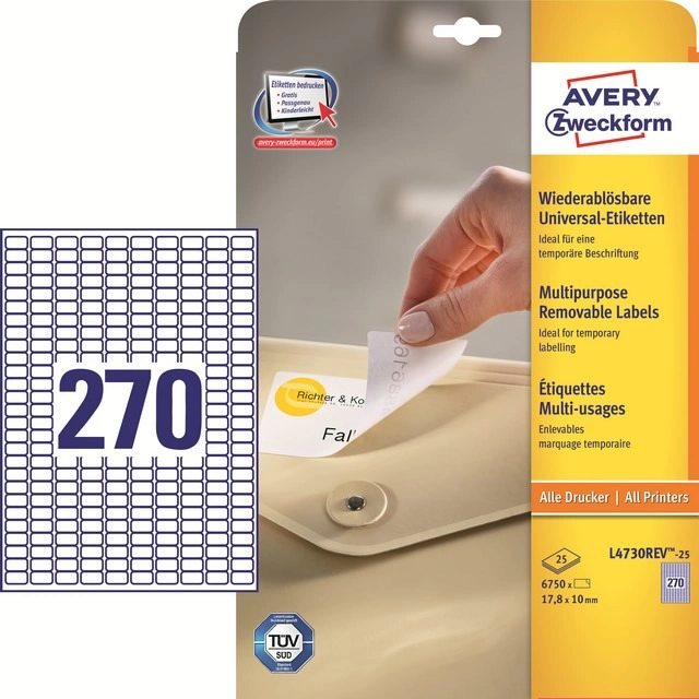 ETYKIETY USUWALNE STICK&LIFT