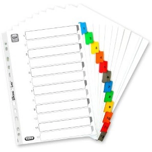 PRZEKŁADKI KARTONOWE MYLAR Z NADRUKIEM NA INDEKSACH ELBA