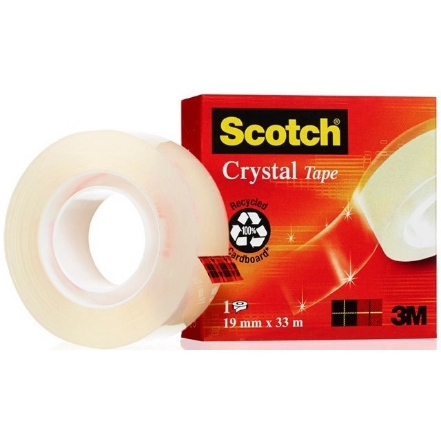 PRZEZROCZYSTA TAŚMA SAMOPRZYLEPNA SCOTCH CRYSTAL