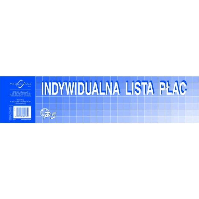 INDYWIDUALNA LISTA PŁAC P5