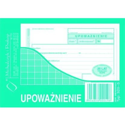 UPOWAŻNIENIE 320-5