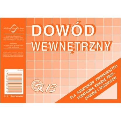 DOWÓD WEWNĘTRZNY K13