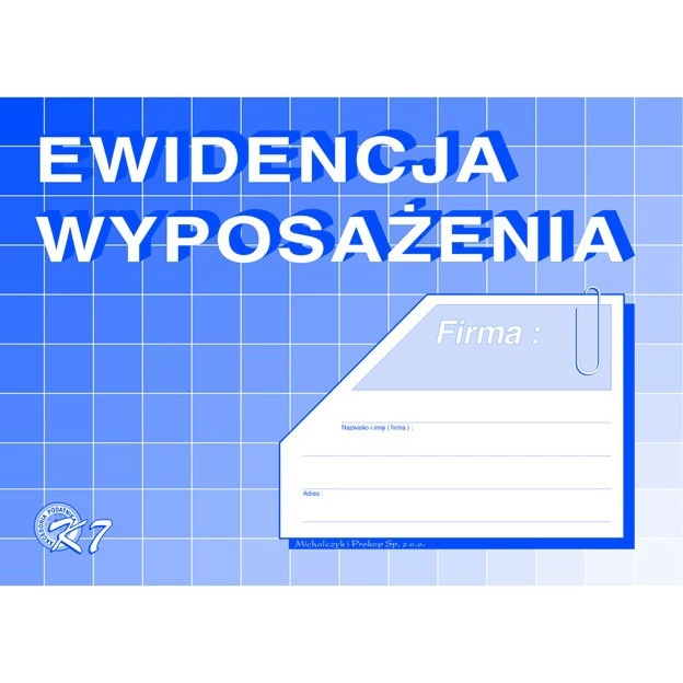 EWIDENCJA WYPOSAŻENIA K7