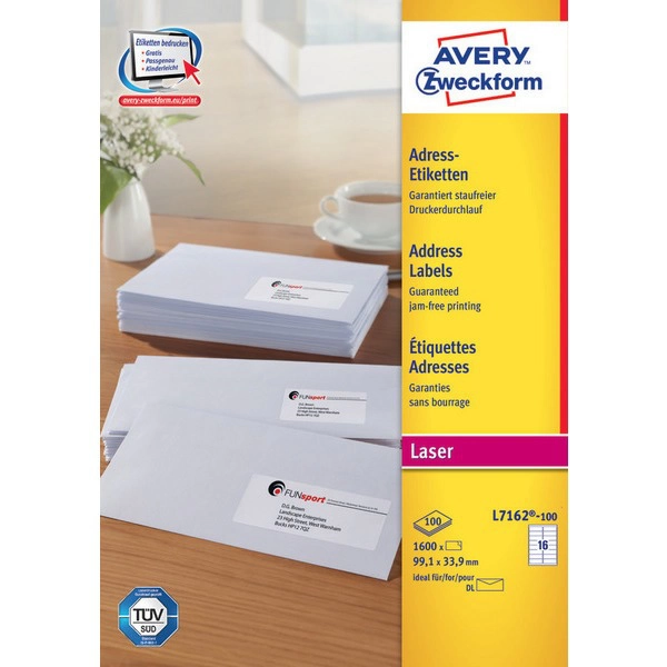 ETYKIETY ADRESOWE AVERY ZWECKFORM QUICKPEEL