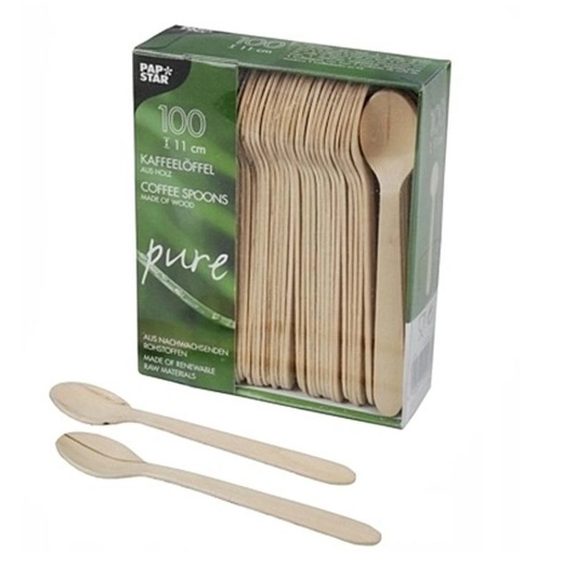 DREWNIANE ŁYŻKI JEDNORAZOWE PAPSTAR PURE EKOLOGICZNE