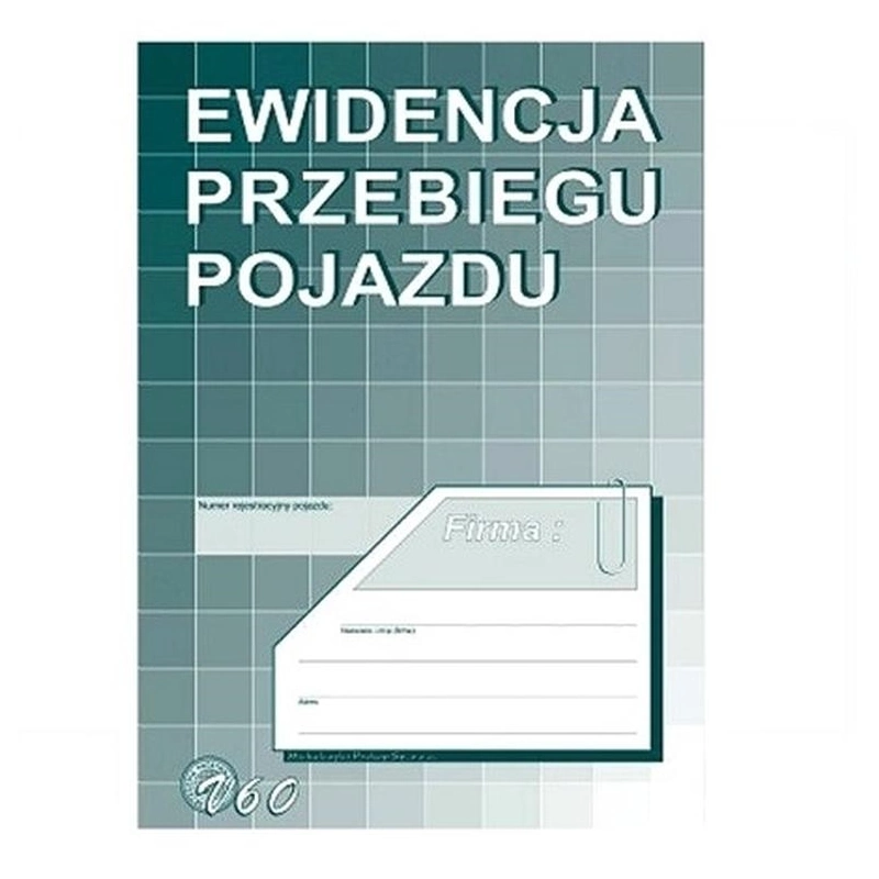 EWIDENCJA PRZEBIEGU POJAZDU DLA CELÓW PODATKU OD TOWARÓW I USŁUG V60