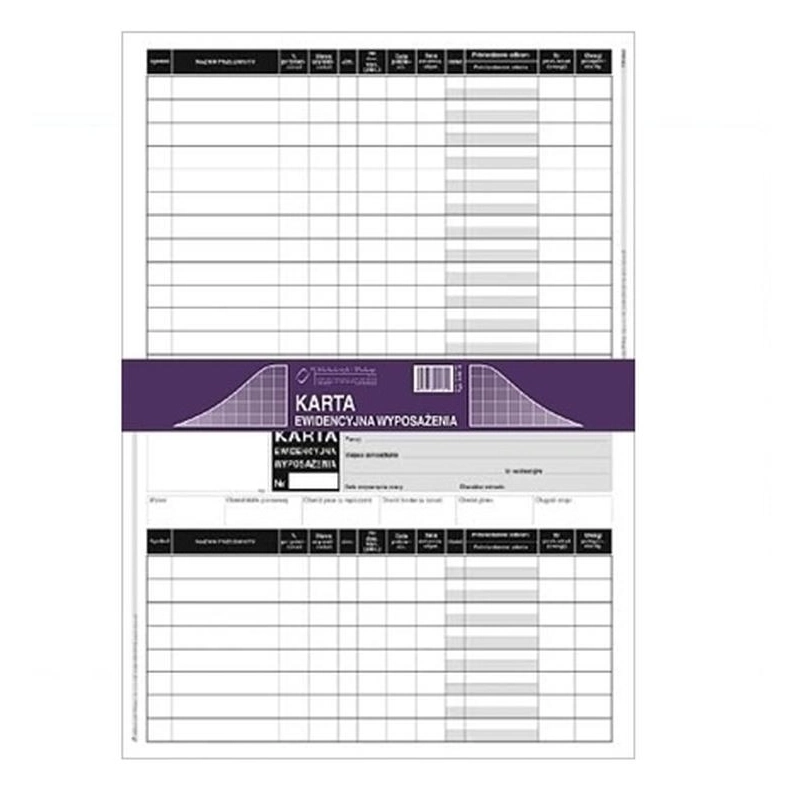 KARTA EWIDENCJI WYPOSAŻENIA 346-3