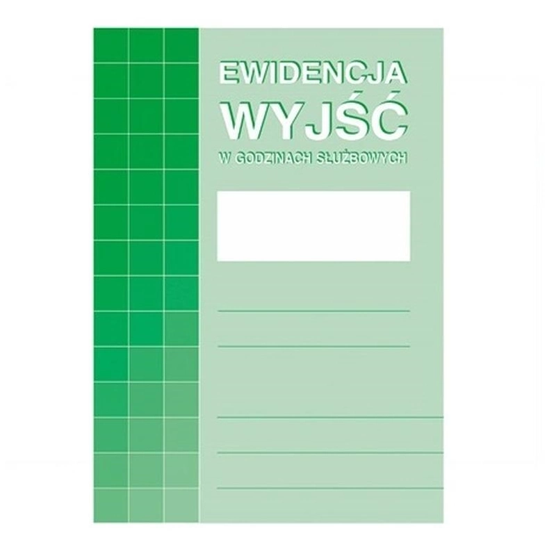 EWIDENCJA WYJŚĆ W GODZINACH SŁUŻBOWYCH 574-1