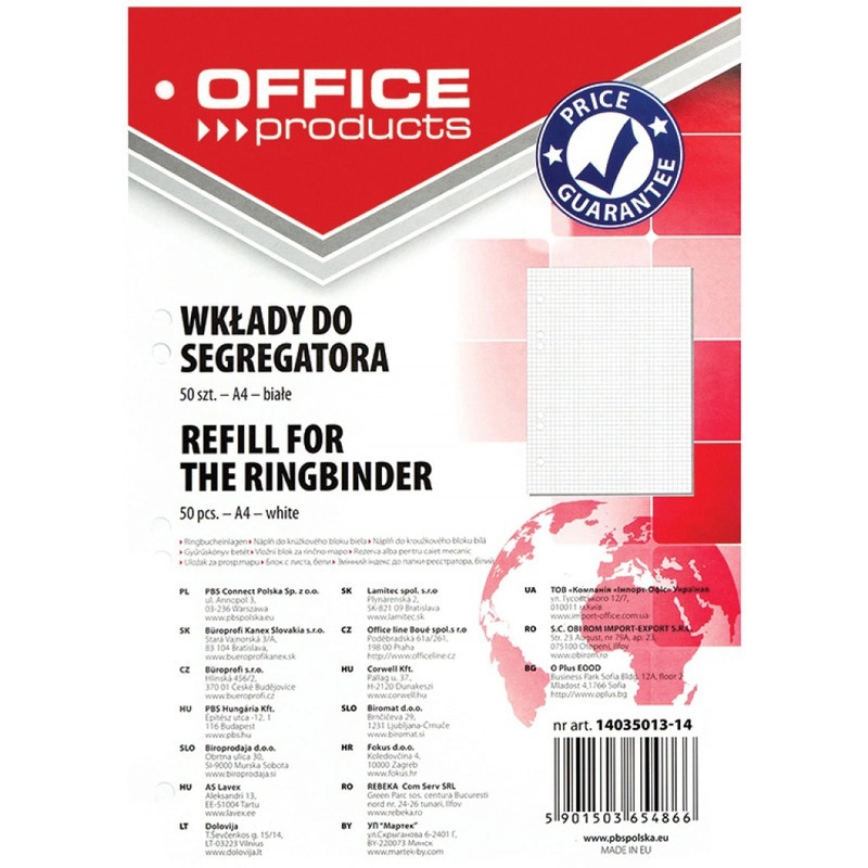 WKŁAD DO SEGREGATORA OFFICE PRODUCTS