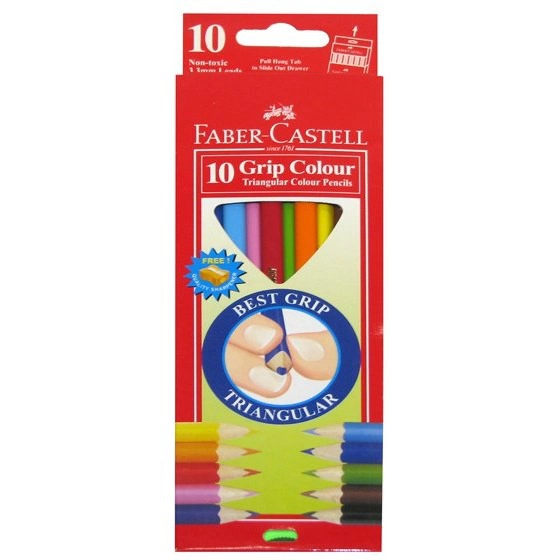 KREDKI TRÓJKĄTNE FABER-CASTELL 