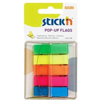 ZAKŁADKI STICK N 12 X 45 MM 5 KOLORÓW (5 X 40)